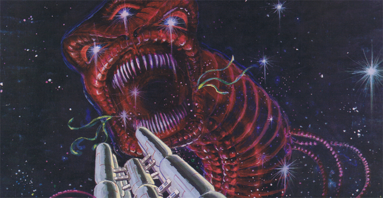 The backstory talks about a Wolf-Rayet star. The box cover shows a monster. Pandora